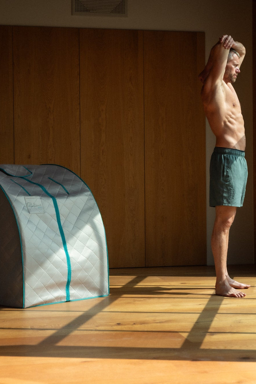 Effektiv og portabel SaunaPod med infrarød varme, designet for helse og velvære