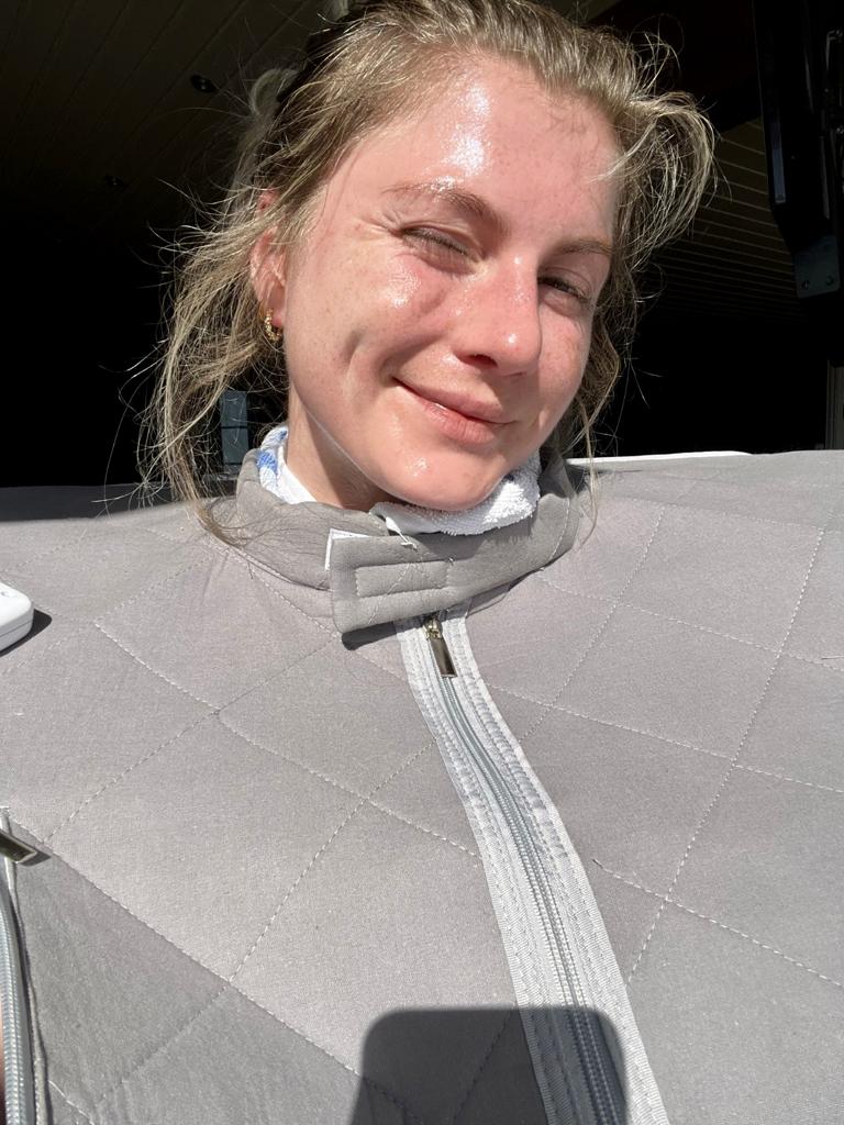 Lisa tester infrarød sauna1